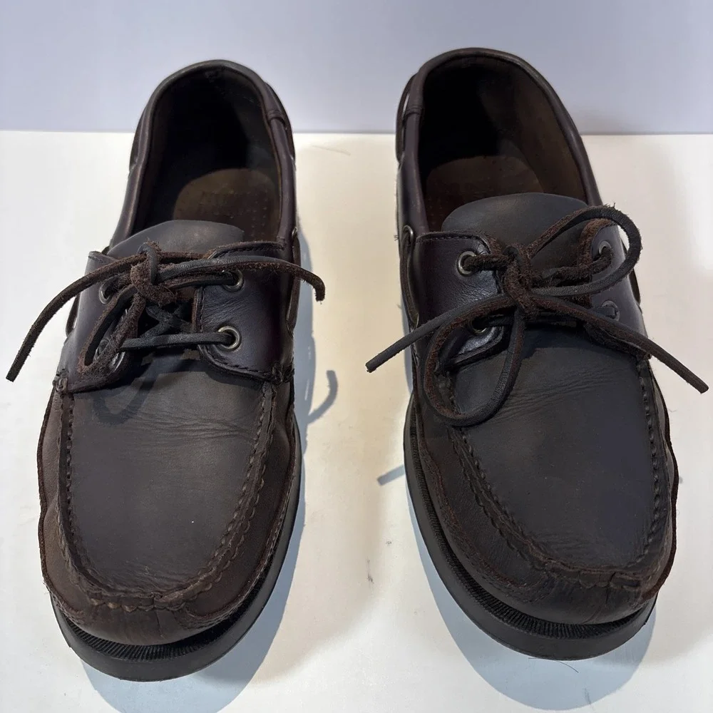 Men's‎ NUNN BUSH Casual Deck Boat Shoes, Size 9W 81955-02 Chocolate Bark
